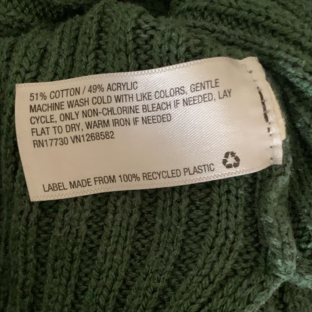 Wild Fable Green Ribbed cropped Sweater - Picture 6 of 6